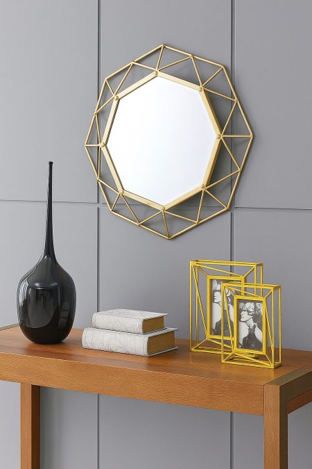 Golden Geometry Luxe Mirror