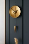 Eclipse Elegance-Black and Gold Wall Clock